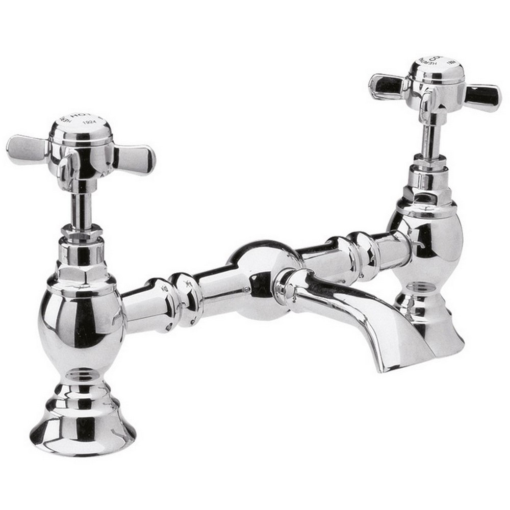Nuie Beaumont Traditional Luxury Bridge Basin Mixer