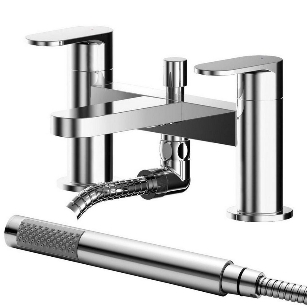 Nuie Binsey Chrome Bath Shower Mixer With Kit