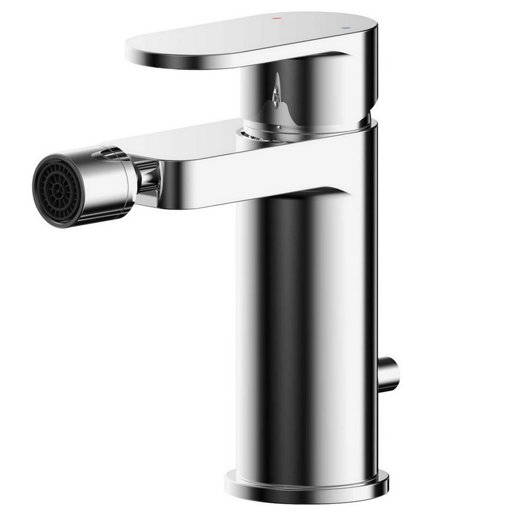 Nuie Binsey Chrome Mono Bidet Mixer with Pop Up Waste