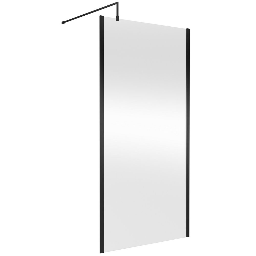 Nuie Black Outer Frame 1000mm Wetroom Screen