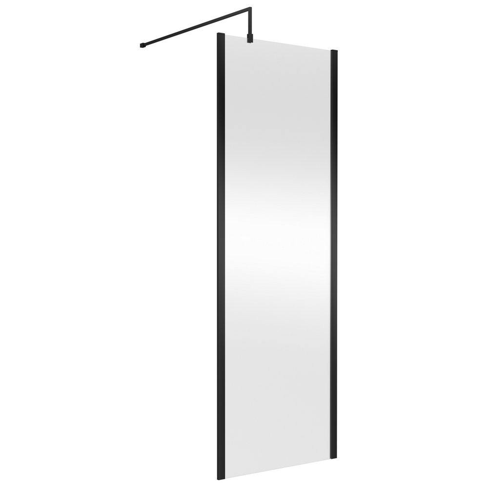 Nuie Black Outer Frame 700mm Wetroom Screen