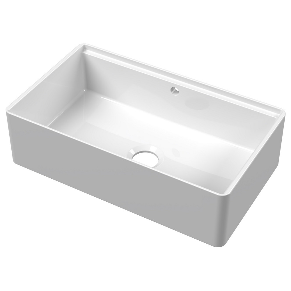Nuie Butler 795 x 460mm Kitchen Sink with Ledge