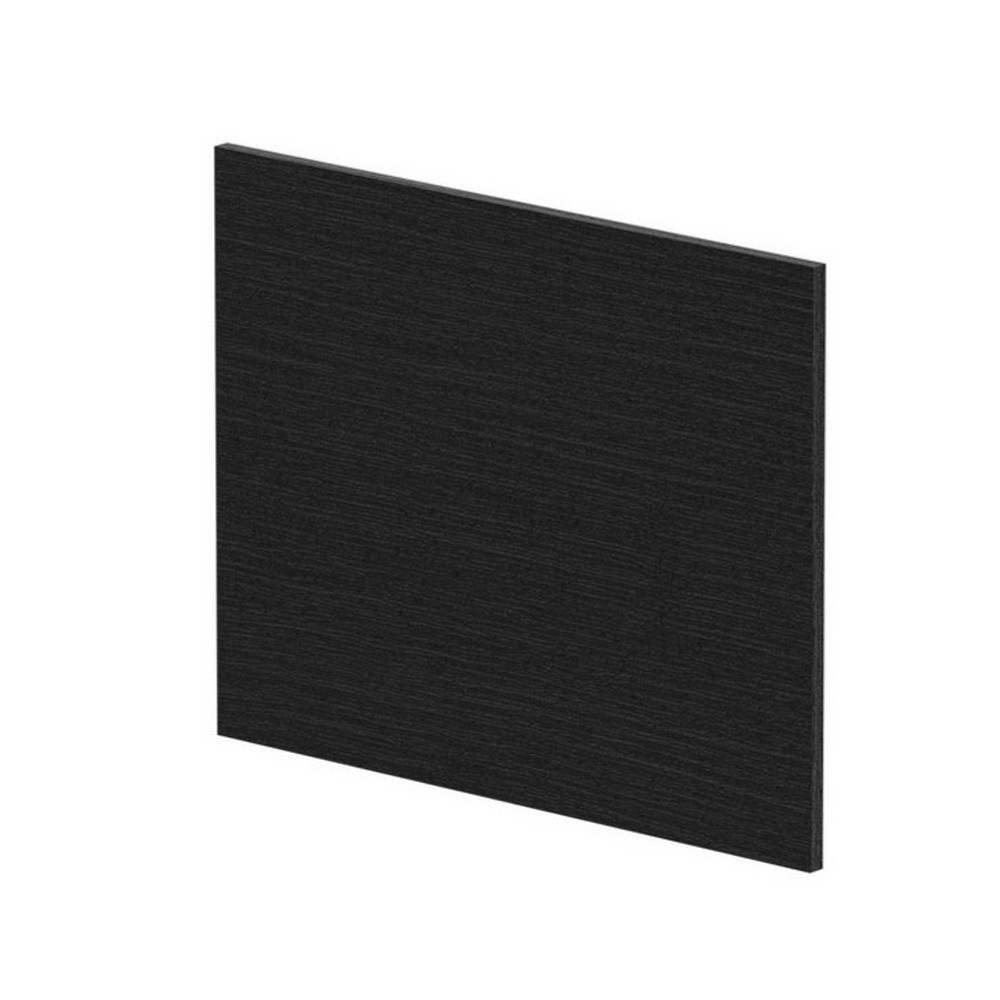 Nuie Charcoal Black 700mm L Shaped Shower Bath End Panel