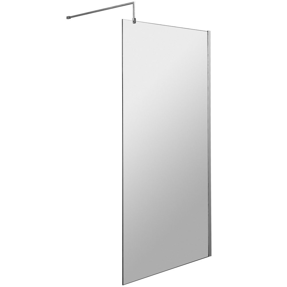 Nuie Chrome 900mm Wetroom Screen