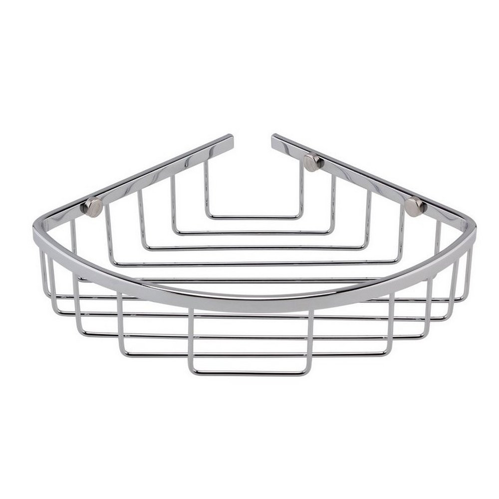 Nuie Chrome Deep Corner Shower Basket (1)