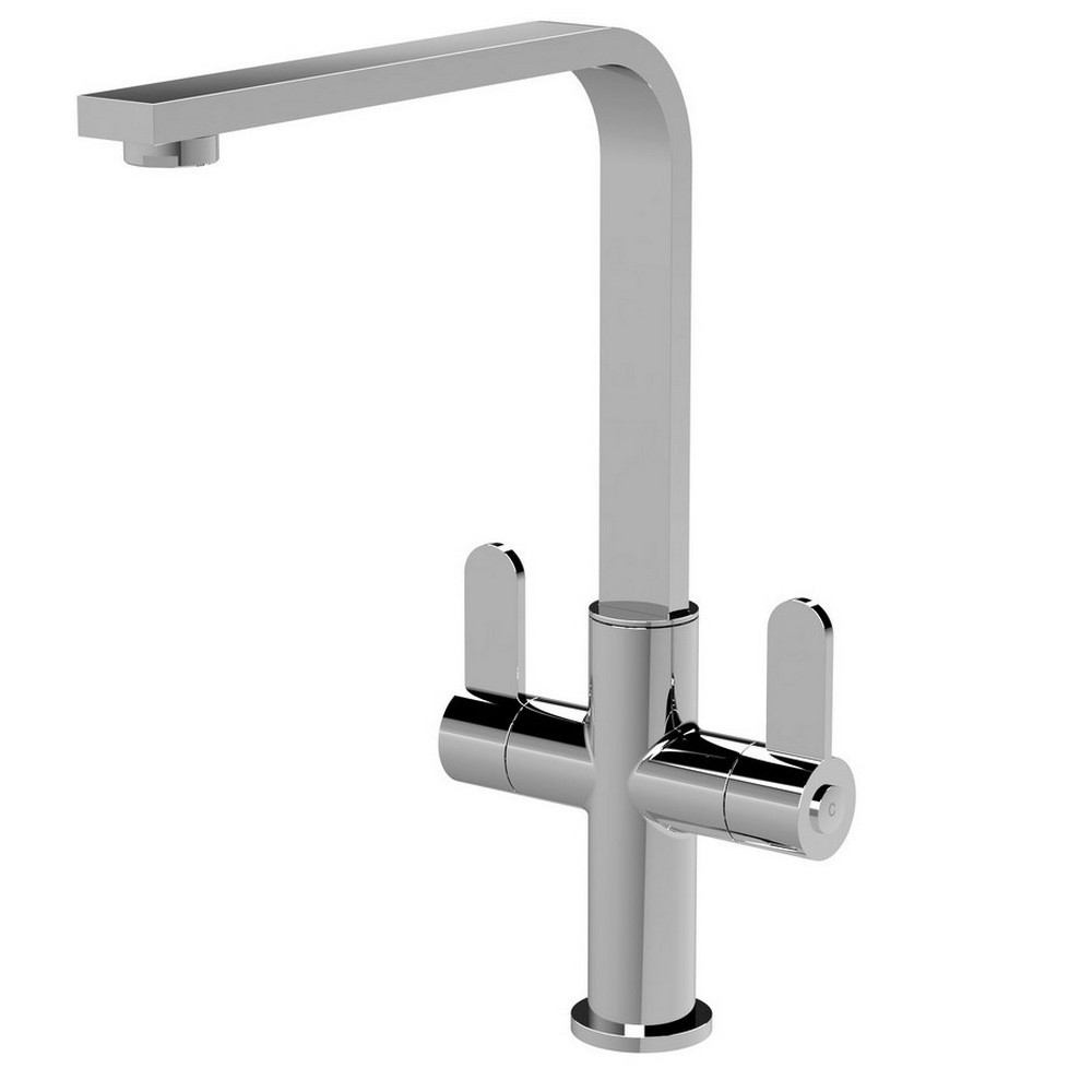Nuie Churni Mono Dual Lever Kitchen Tap in Chrome (1)