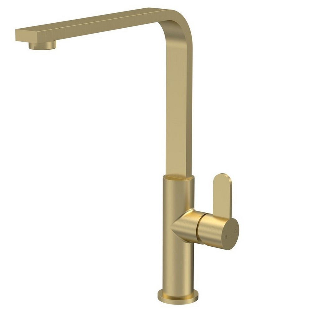 Nuie Churni Mono Single Lever Kitchen Tap in Brushed Brass (1)