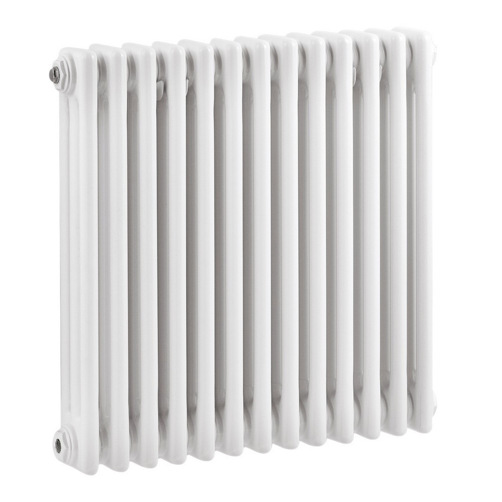 Nuie Colosseum Triple Panel Gloss White Horizontal Radiator 600 x 605mm (1)