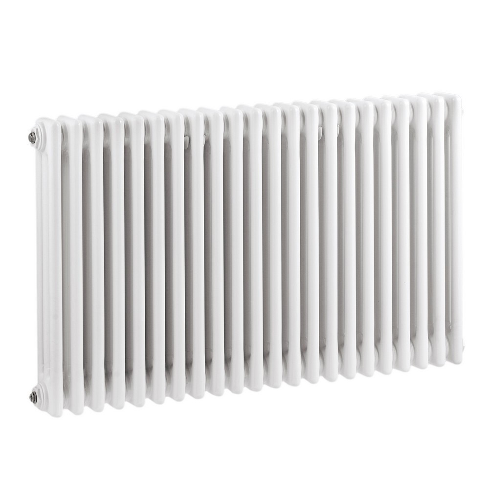 Nuie Colosseum Triple Panel Gloss White 600 x 999mm Horizontal Radiator
