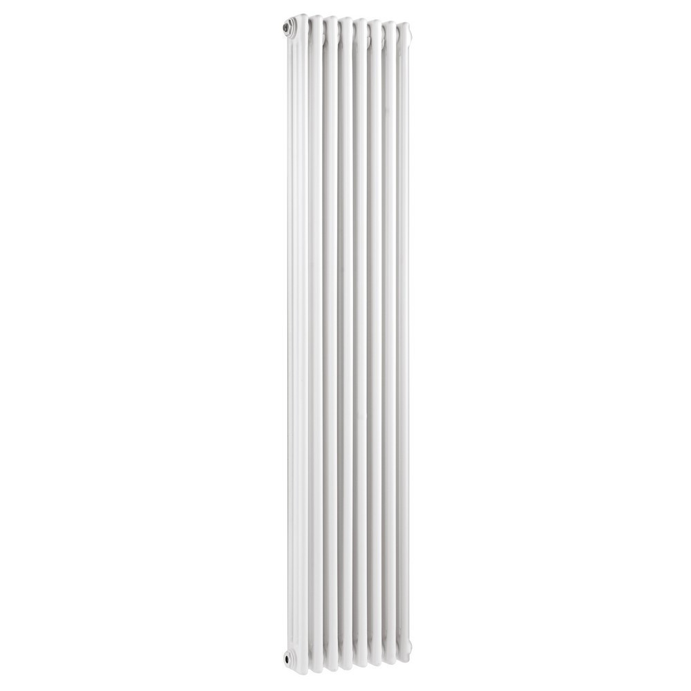 Nuie Colosseum Triple Panel Gloss White 1800 x 376mm Vertical Radiator