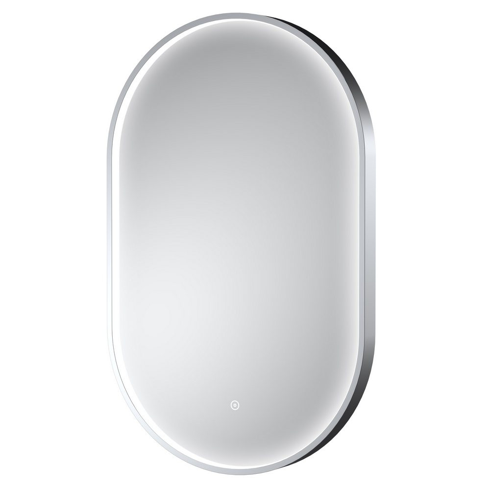 Nuie Columba 800 x 500mm Chrome Framed LED Mirror