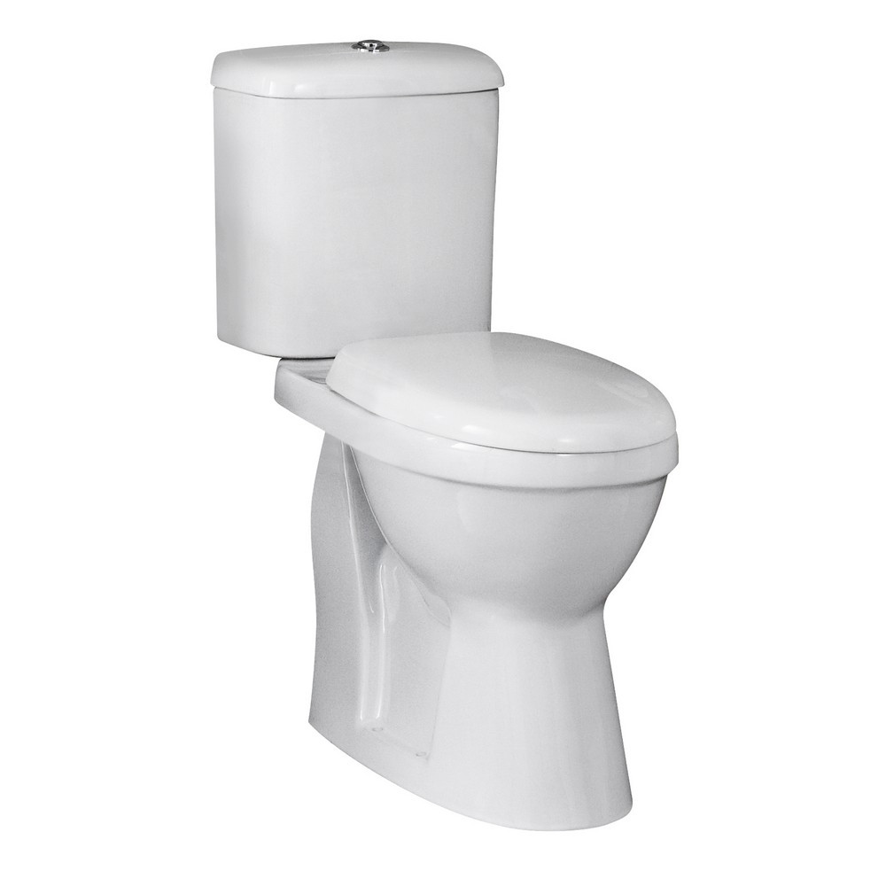 Nuie Comfort Height Pan with Seat and Cistern
