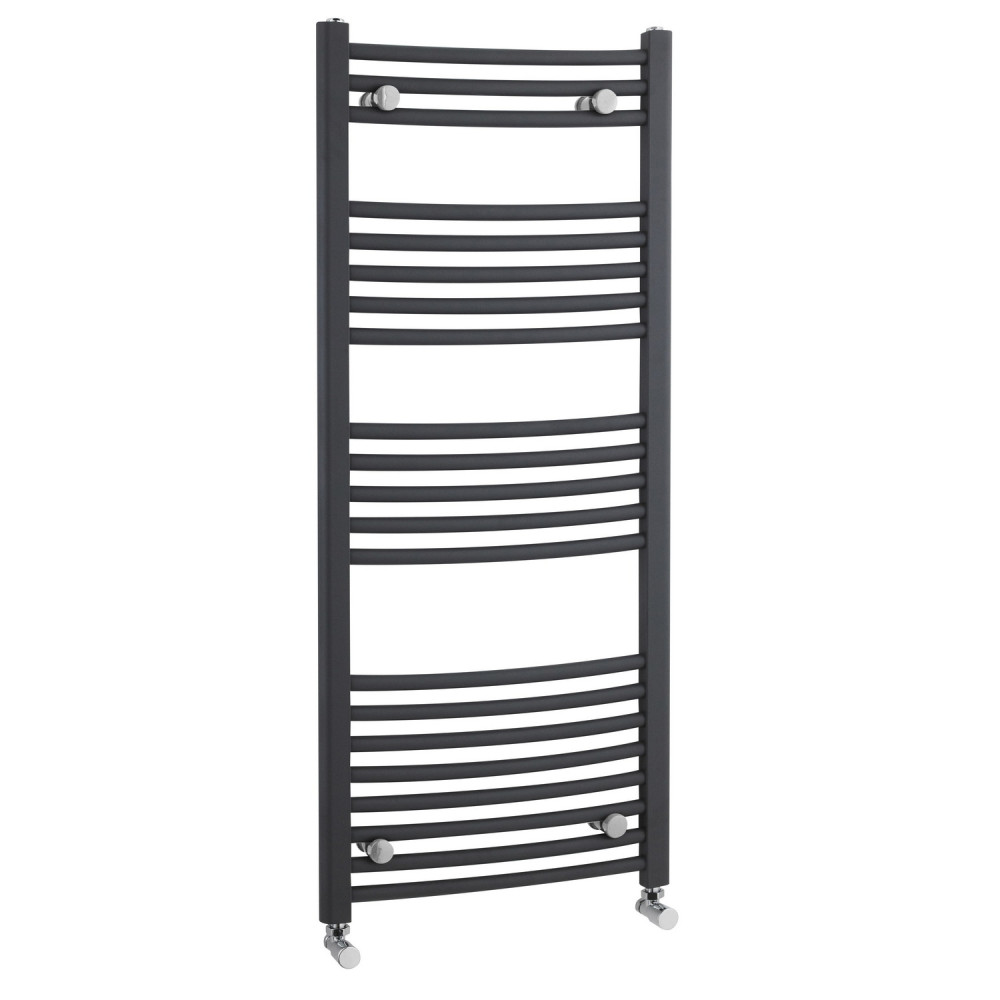 Nuie Crescent Anthracite 1150 x 500mm Curved Ladder Rail