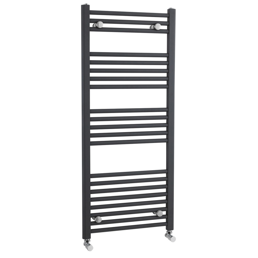 Nuie Crescent Anthracite 1150 x 500mm Straight Ladder Rail
