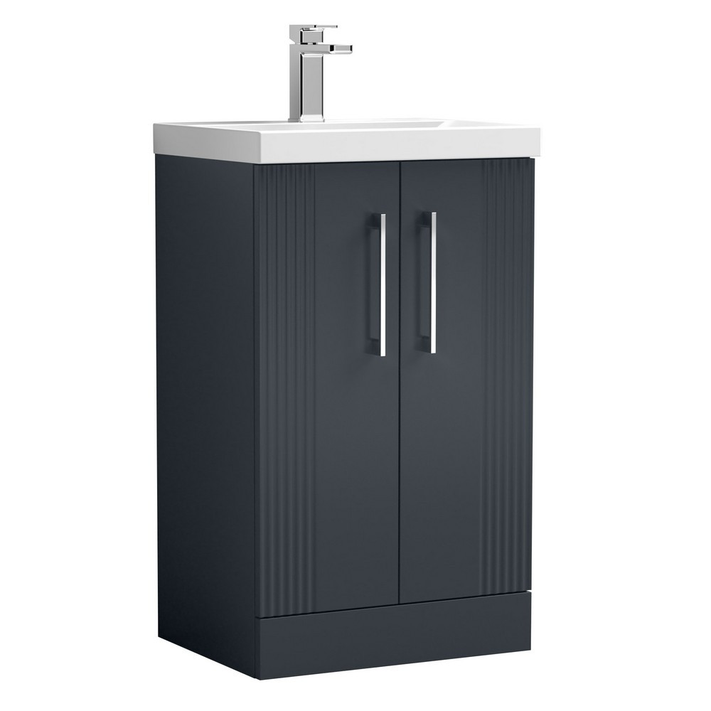 Nuie Deco 500mm Anthracite Floor Standing Unit with Basin (1)
