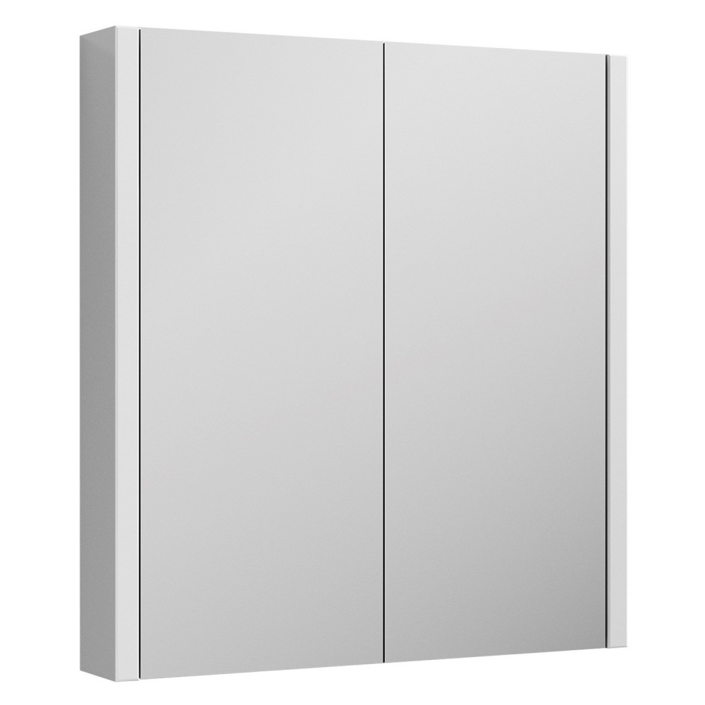 Nuie Eden 600mm Gloss White Mirror Cabinet