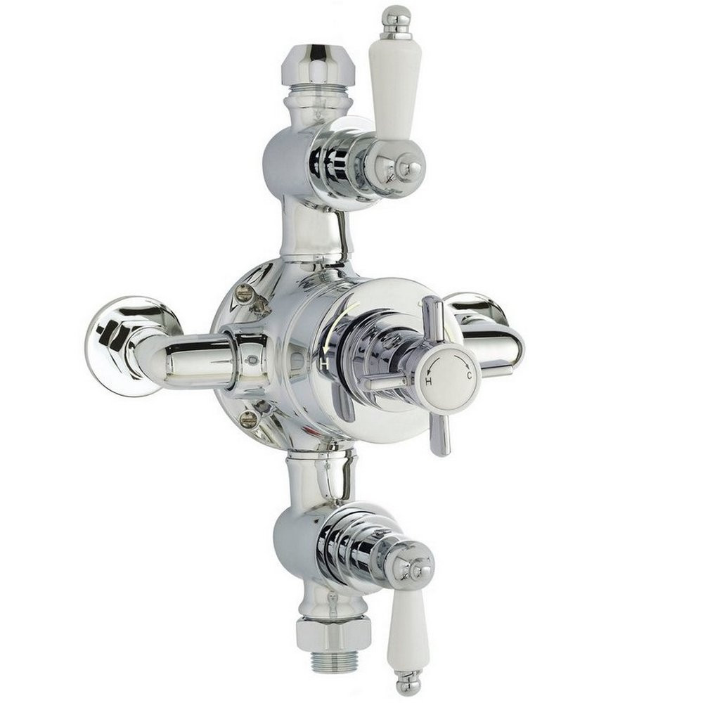 Nuie Edwardian Triple Thermostatic Exposed Shower Valve (1)