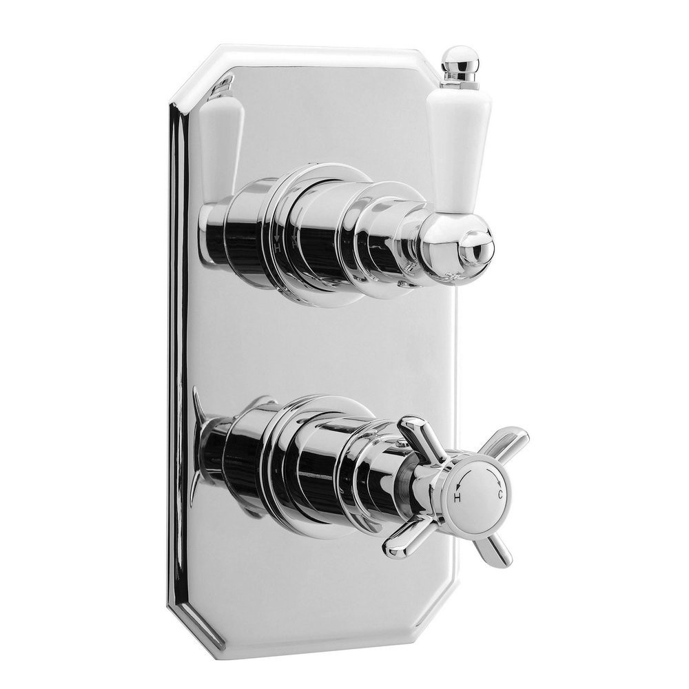 Nuie Edwardian Twin Thermostatic Shower Valve
