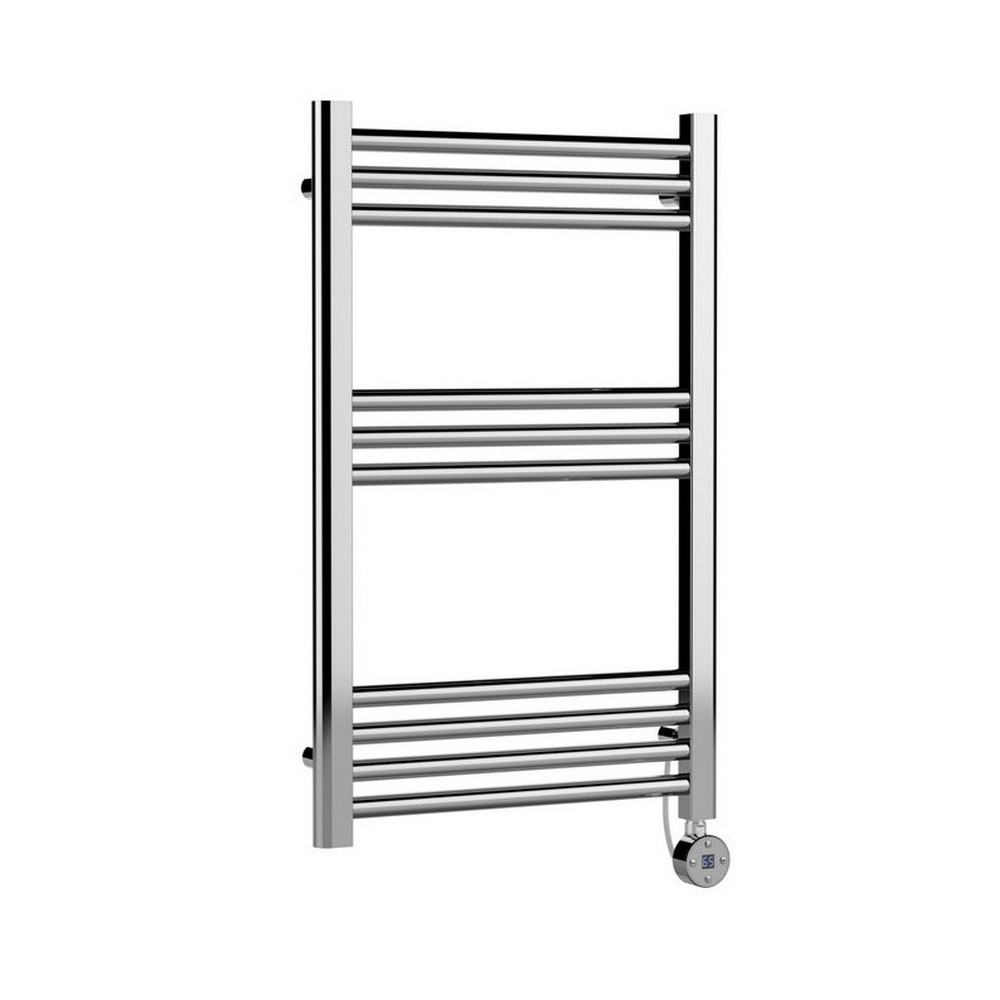 Nuie Electric Rounded 800 x 500mm Flat Towel Rail in Chrome (1)