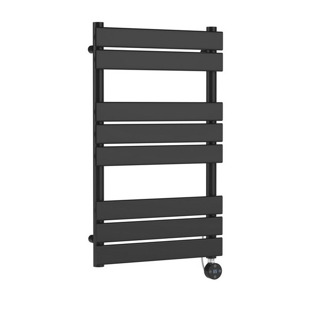 Nuie Electric Squared 840 x 500mm Flat Towel Rail in Anthracite (1)