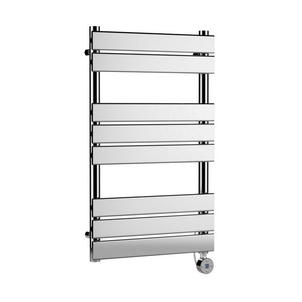 Nuie Electric Squared 840 x 500mm Flat Towel Rail in Chrome (1)