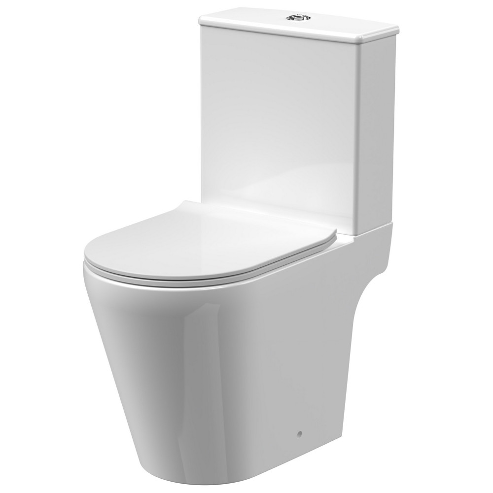 Nuie Fenton Rimless Close Coupled WC Pan and Seat