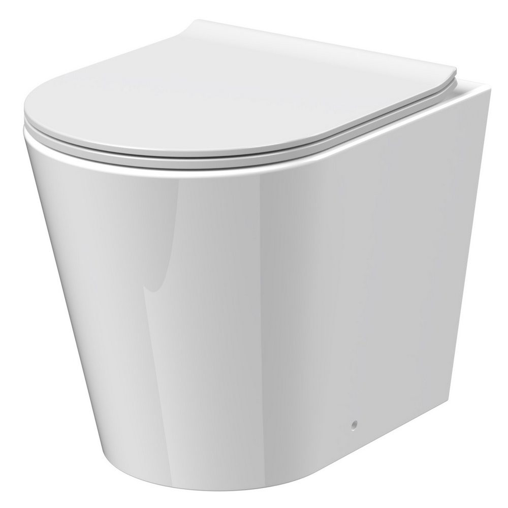 Nuie Fenton Round Rimless Back to Wall Pan and Seat