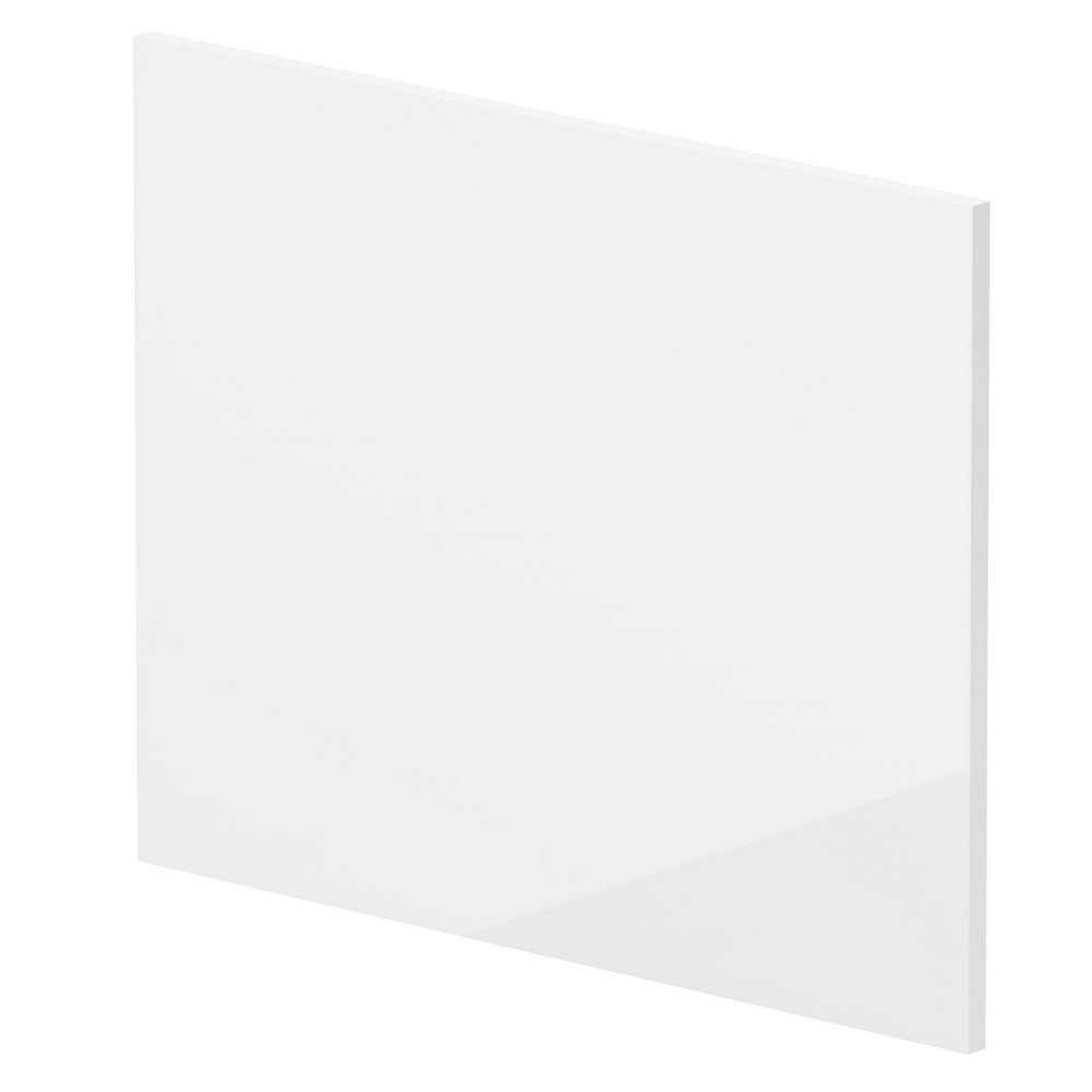 Nuie Gloss White 700mm L Shaped Shower Bath End Panel