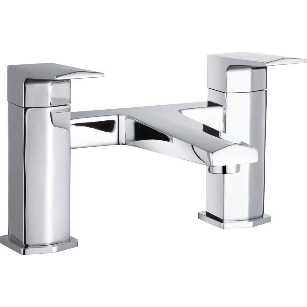 Nuie Hardy Chrome Deck Mounted Bath Filler