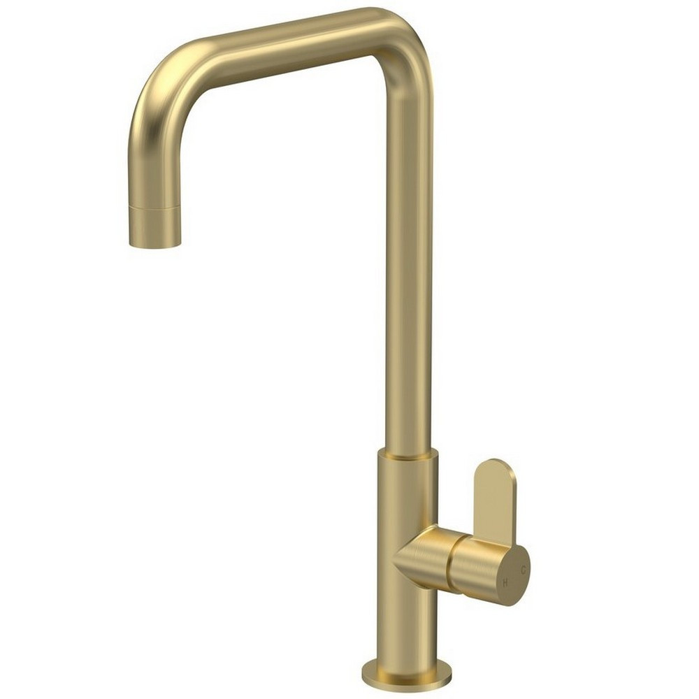 Nuie Kosi Mono Single Lever Kitchen Tap in Brushed Brass (1)