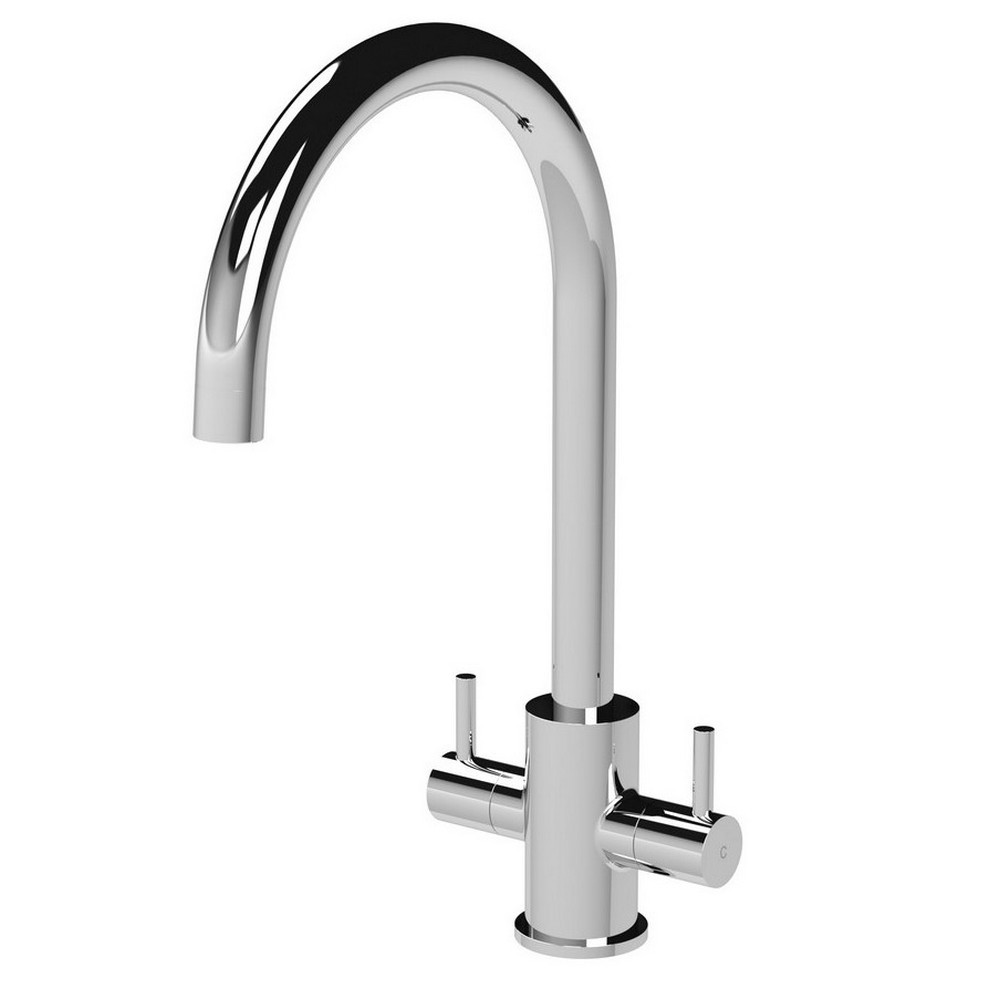 Nuie Lachen Mono Dual Lever Kitchen Tap in Chrome (1)