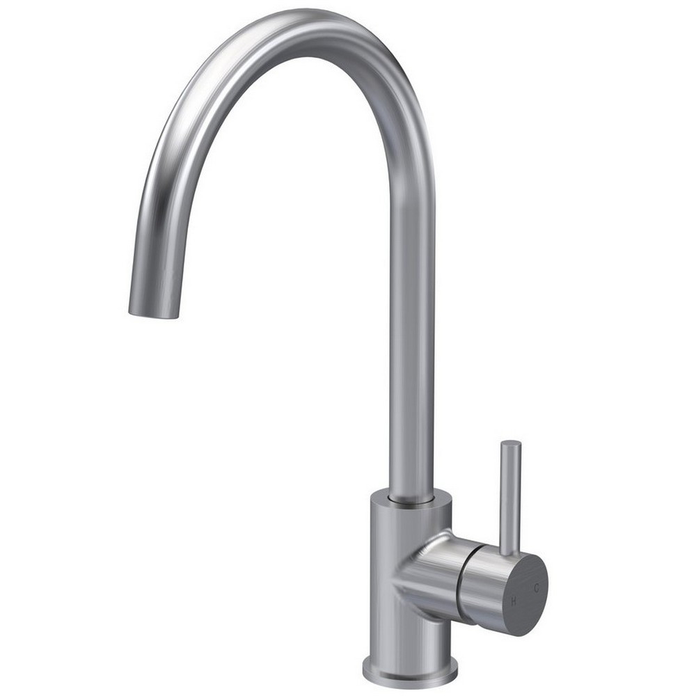 Nuie Lachen Mono Single Lever Kitchen Tap in Brushed Nickel (1)