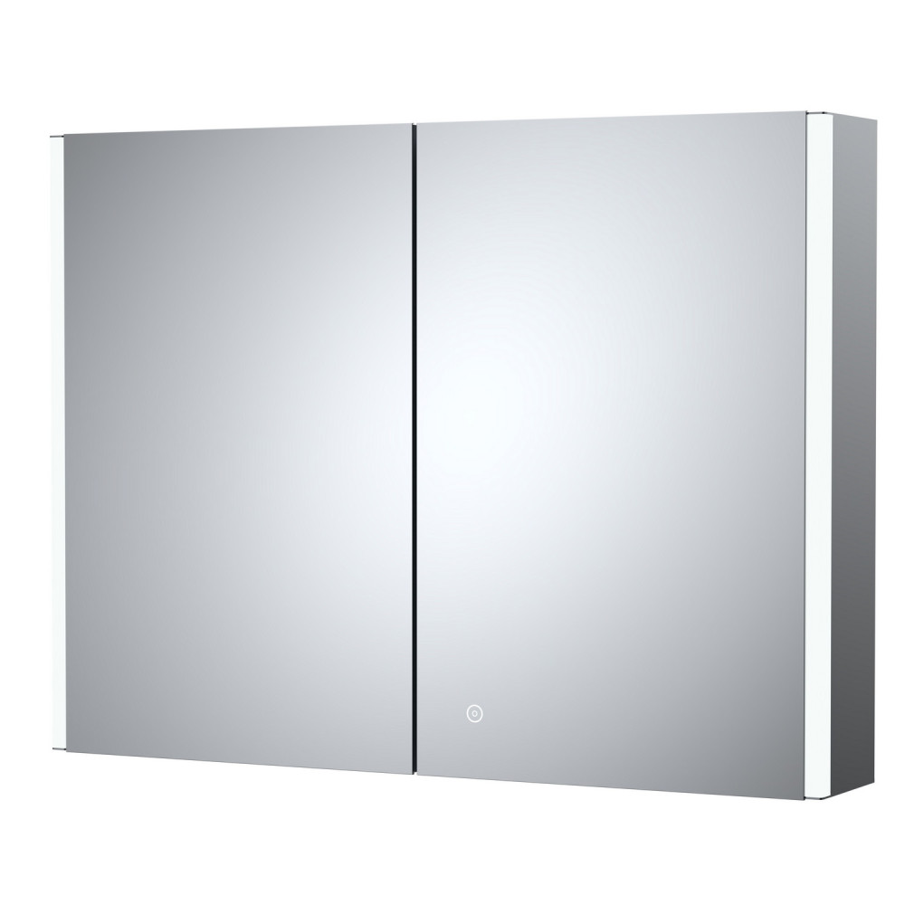 Nuie Leda LED Touch Sensor 2 Door Mirror Cabinet