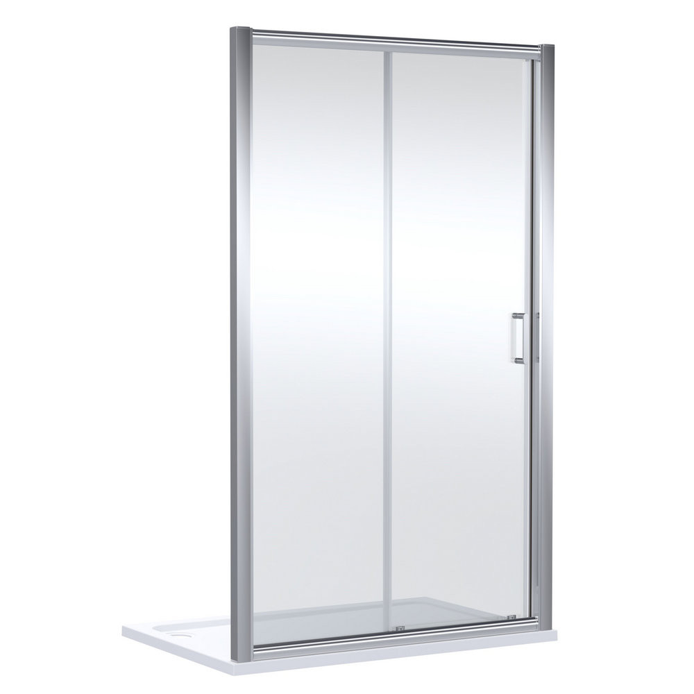 Nuie Lucie 1700mm Sliding Shower Door in Chrome