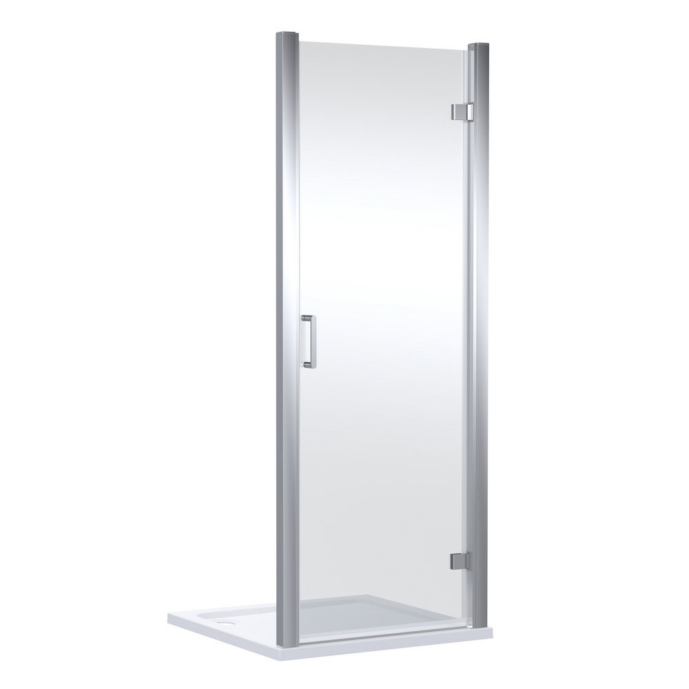 Nuie Lucie 900mm Hinged Shower Door in Chrome