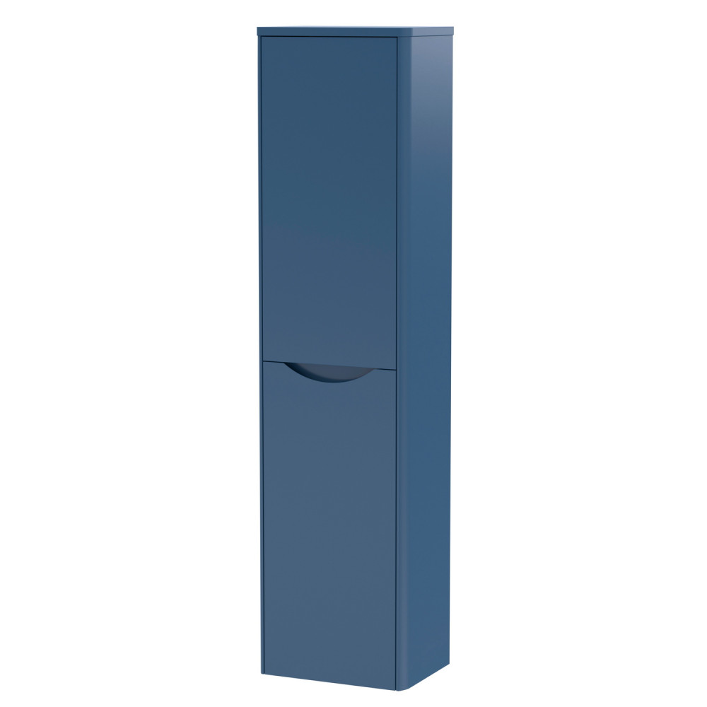 Nuie Lunar 400mm Satin Blue Wall Hung Tall Unit