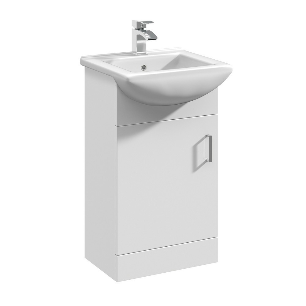 Nuie Mayford 450mm Floor Standing Vanity Unit with Square Basin