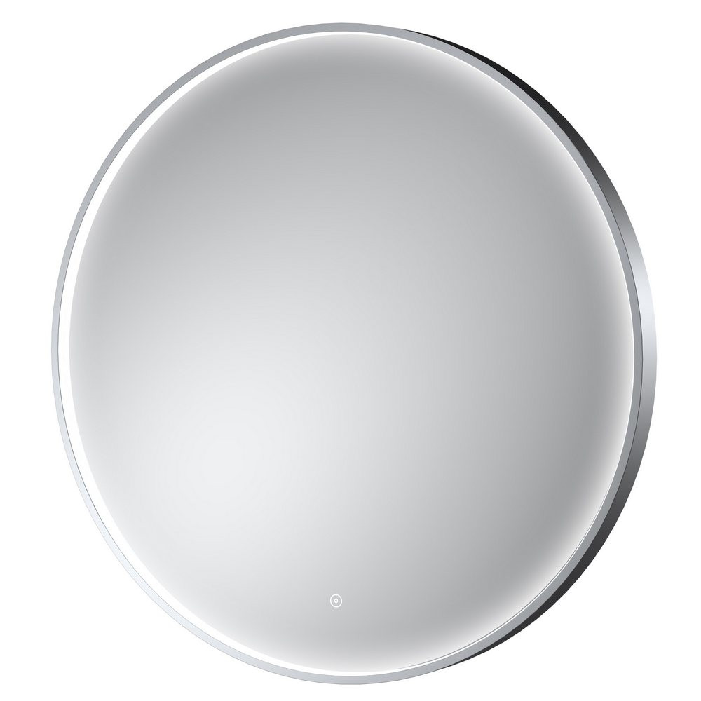 Nuie Mensa 800mm Chrome Round Framed LED Mirror