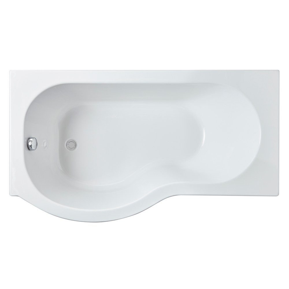 Nuie P-Shaped Left Hand 1500 x 850mm Shower Bath (1)