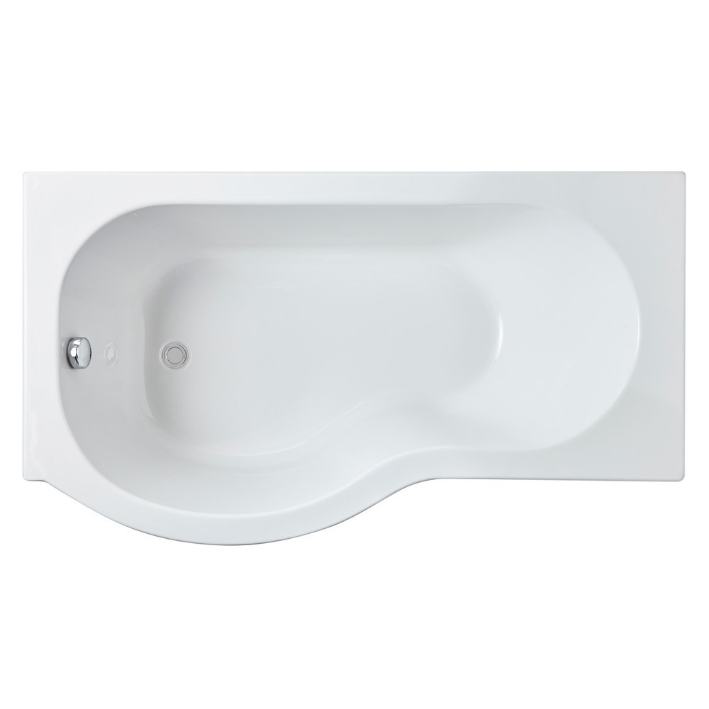 Nuie P Shaped Left Hand 1500 x 850mm Shower Bath