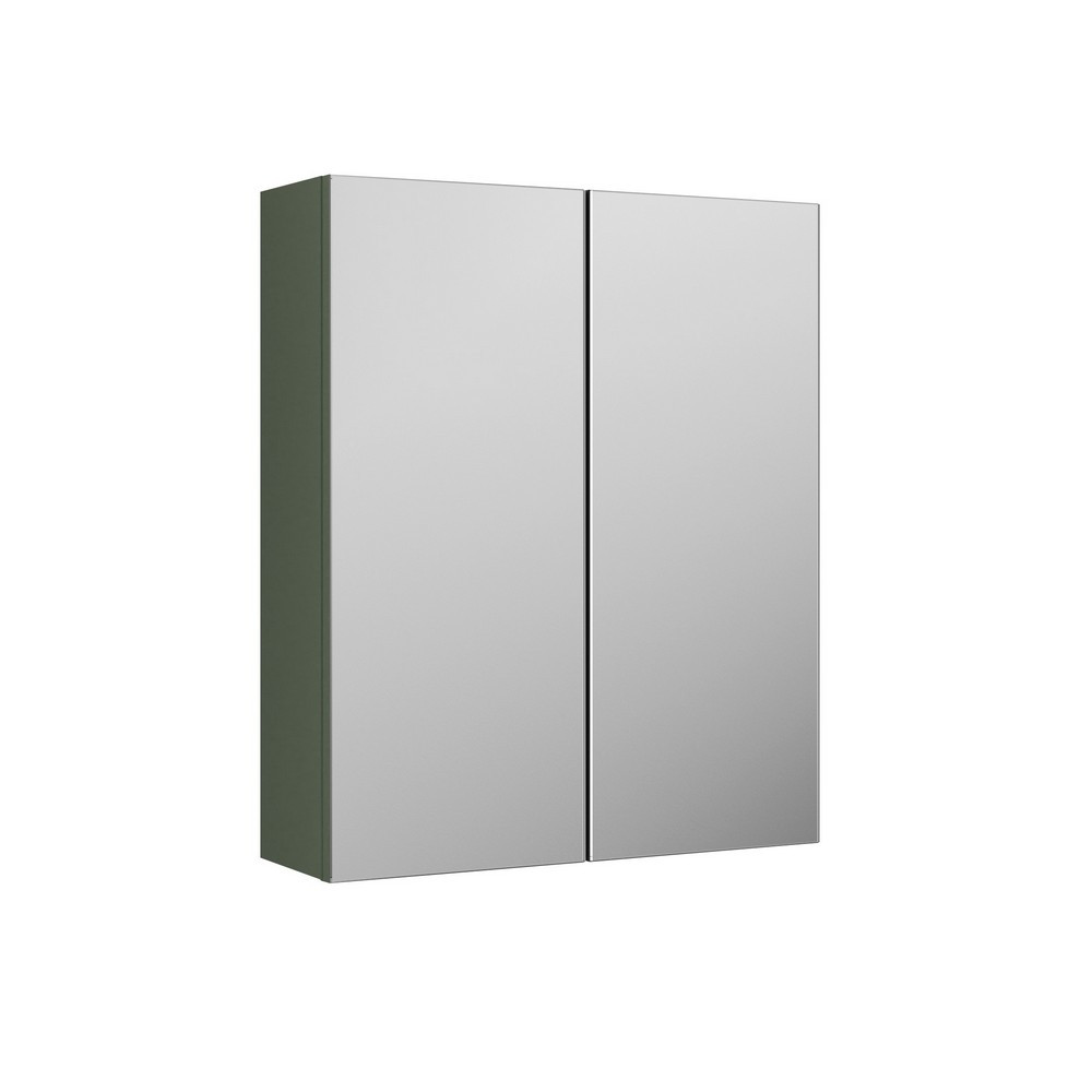 Nuie Parade 600mm Satin Green Mirror Cabinet (1)