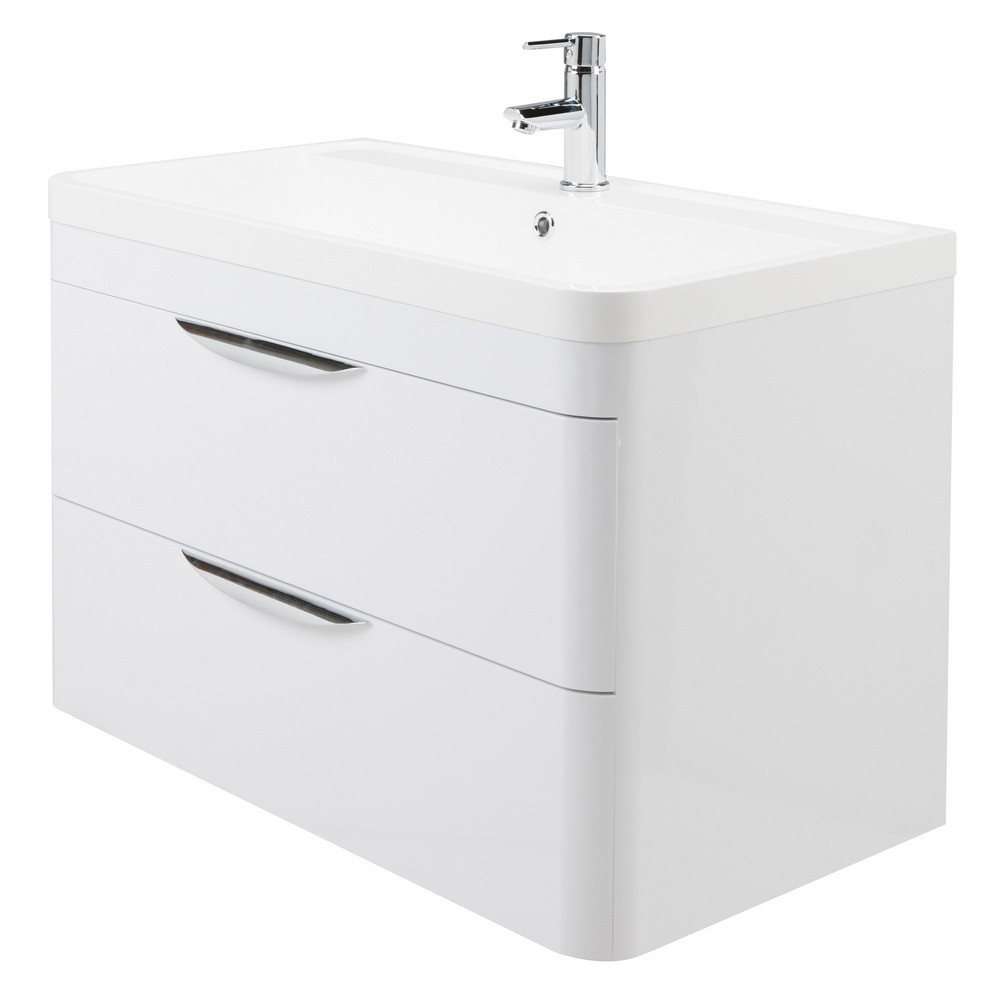 Nuie Parade 800mm Gloss White Wall Hung Unit With Basin (1)
