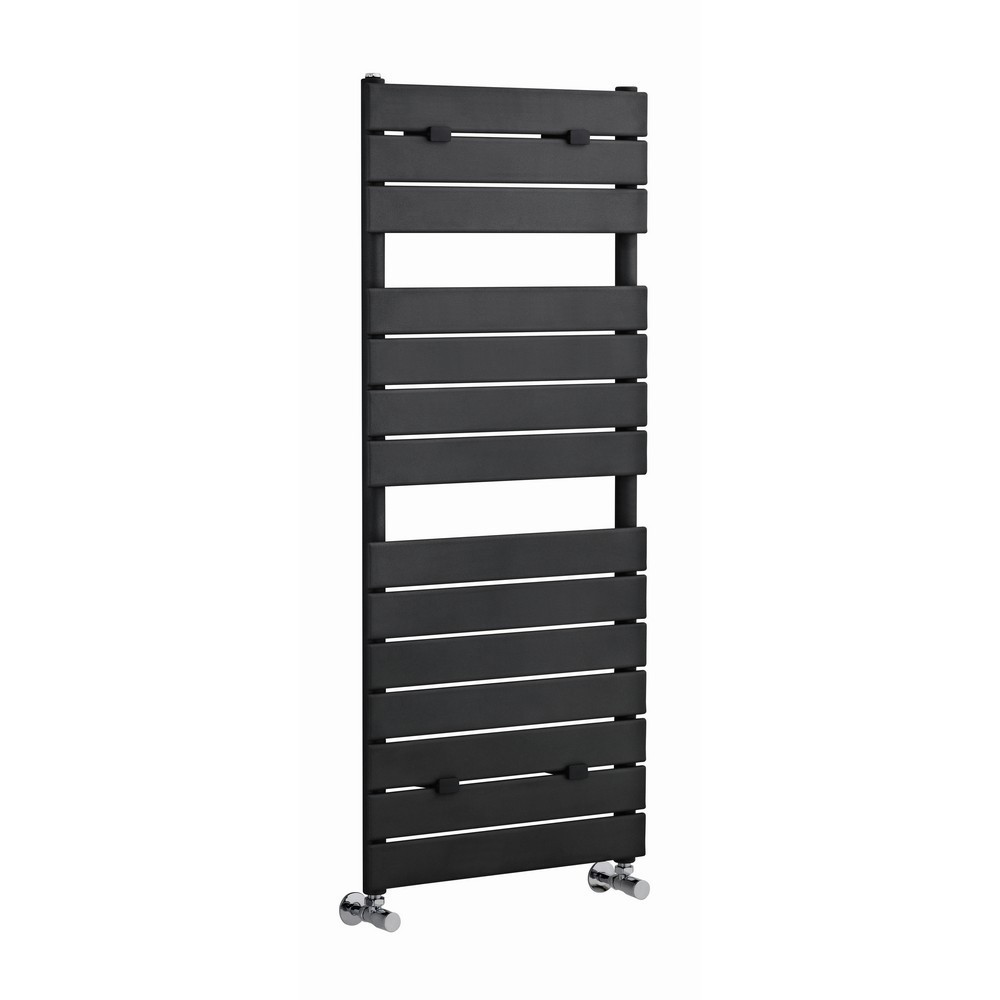 Nuie Piazza Anthracite Heated Towel Radiator 1213 x 500mm (1)