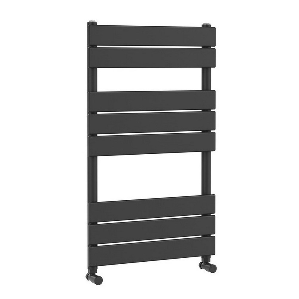 Nuie Piazza Square 840 x 500mm Flat Anthracite Towel Radiator