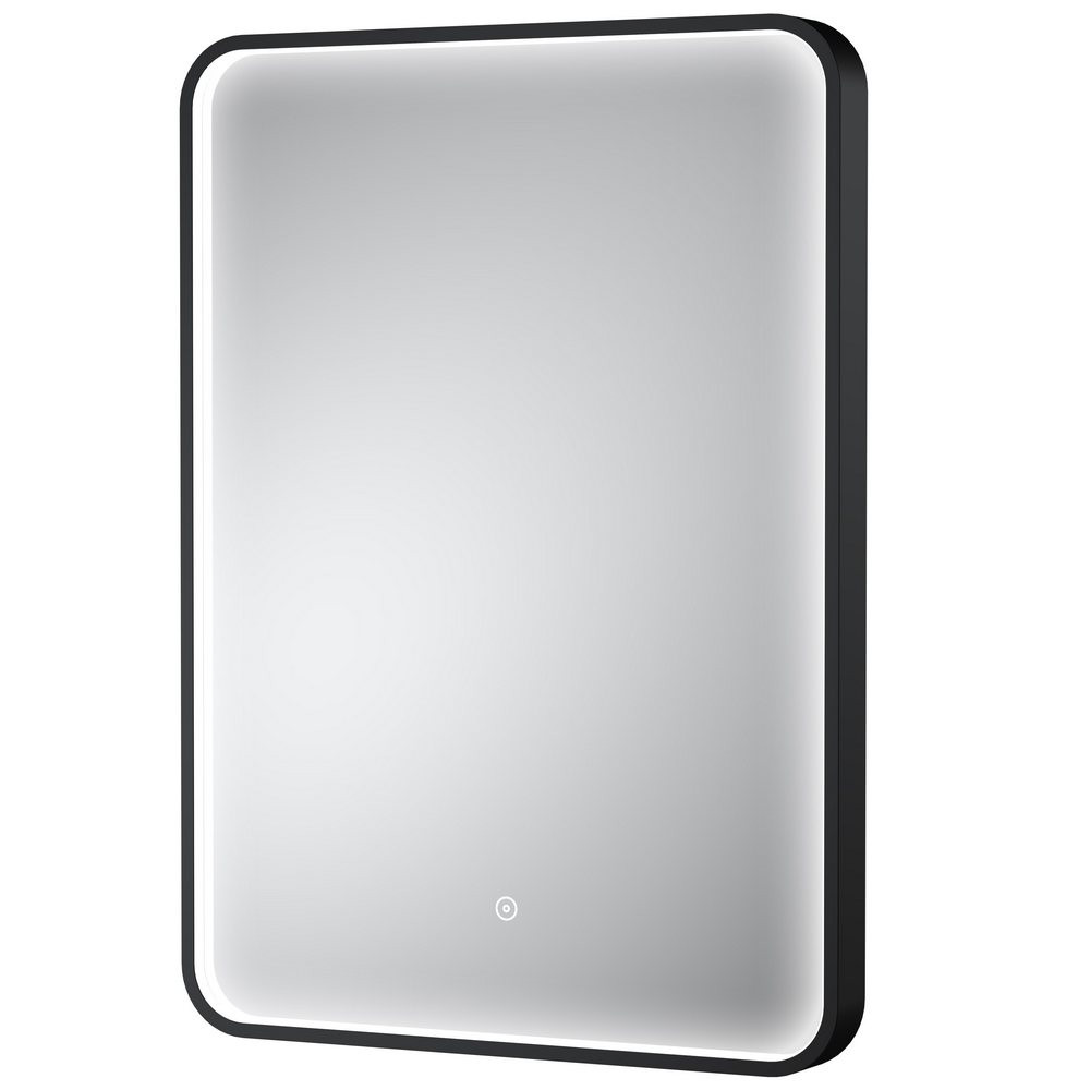 Nuie Pictor 700 x 500mm Black Framed LED Mirror