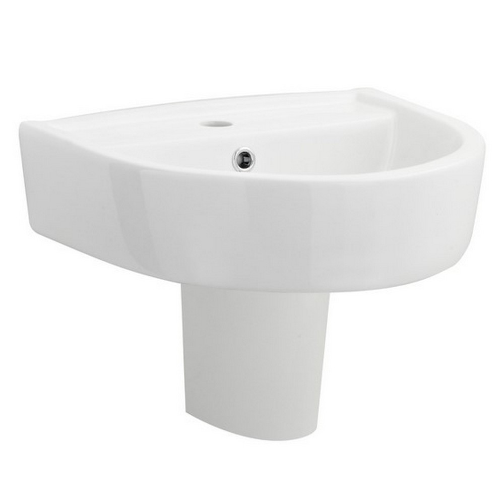 Nuie Provost 420mm Basin and Semi Pedestal