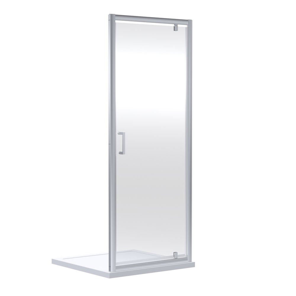 Nuie Rene 1000mm Chrome Pivot Shower Door