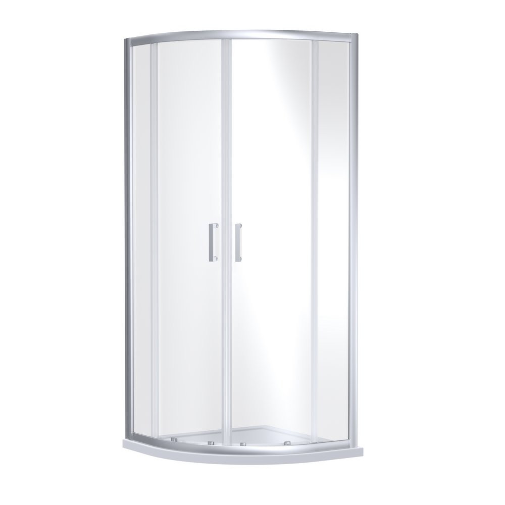 Nuie Rene 1000mm Chrome Quadrant Shower Enclosure
