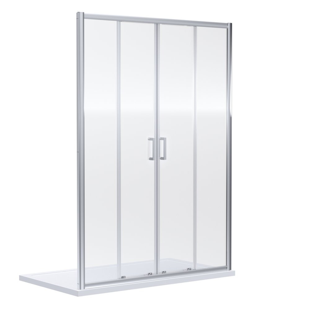 Nuie Rene 1700mm Chrome Double Sliding Shower Door