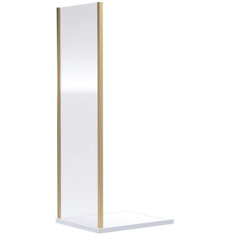 Nuie Rene 700mm Side Panel in Brushed Brass (1)
